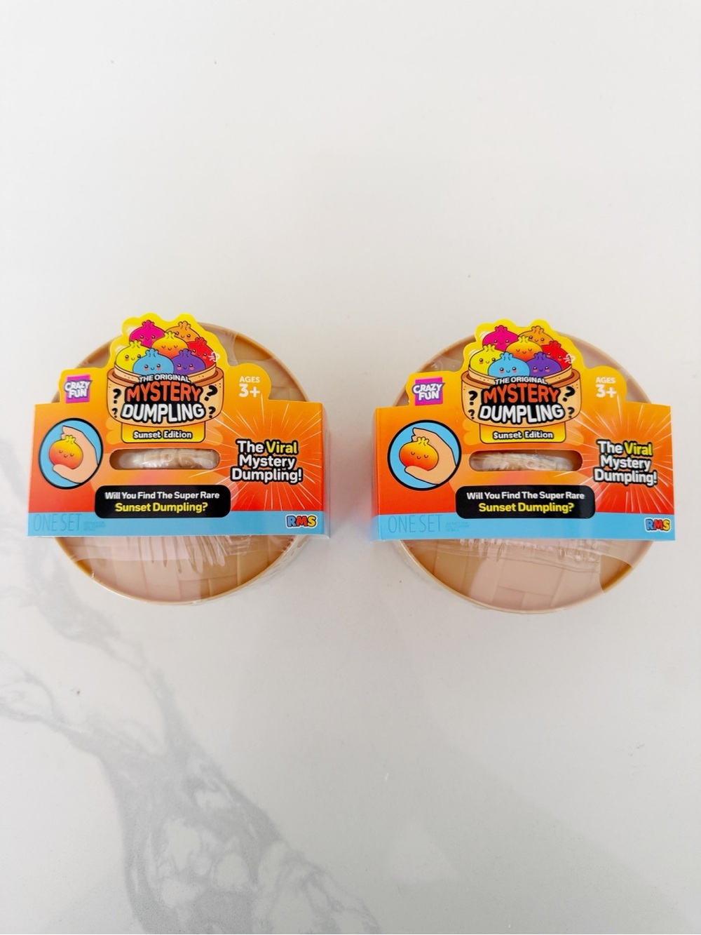 🌅 RMS Mystery Dumpling Sunset Edition Set of 2 NEW Sealed Viral Squishy Rare